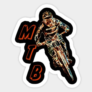 mountain bike enduro downhill Sticker